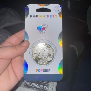 PopSocket PopGrip - Gold and White Floral